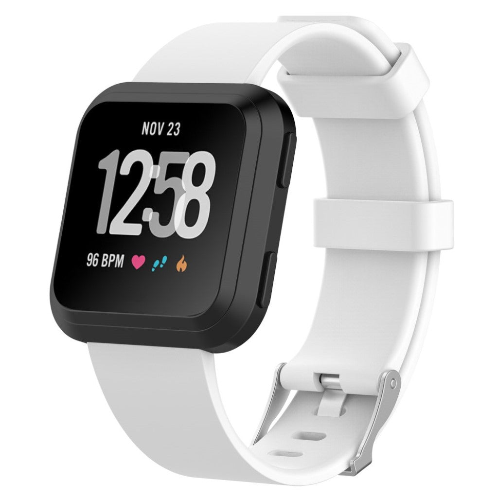 Helt vildt rart Fitbit Versa Plastik Rem - Hvid#serie_12