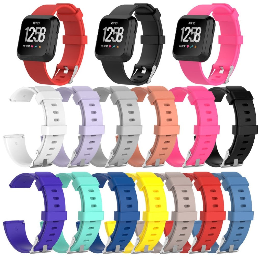 Helt vildt rart Fitbit Versa Plastik Rem - Hvid#serie_12