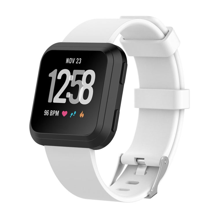 Helt vildt rart Fitbit Versa Plastik Rem - Hvid#serie_12