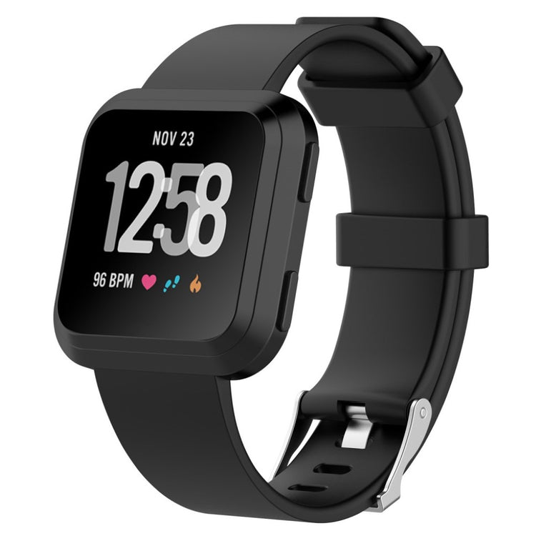 Helt vildt rart Fitbit Versa Plastik Rem - Sort#serie_13