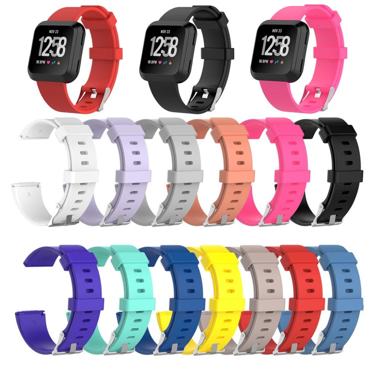 Helt vildt rart Fitbit Versa Plastik Rem - Sort#serie_13