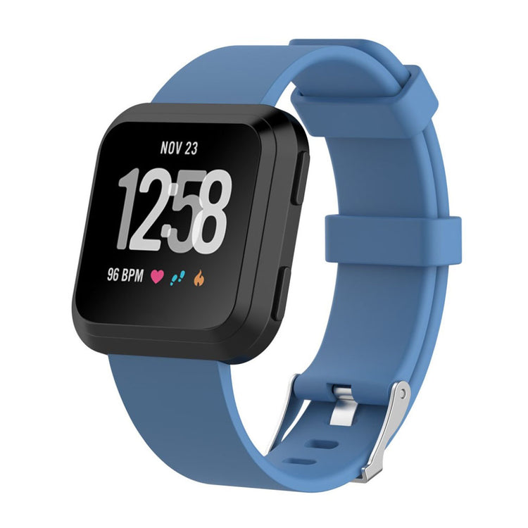 Helt vildt rart Fitbit Versa Plastik Rem - Blå#serie_4
