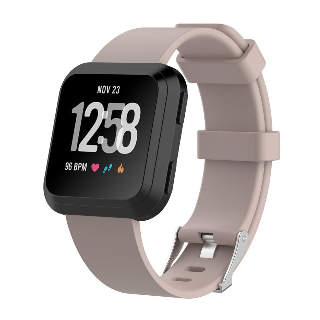 Helt vildt rart Fitbit Versa Plastik Rem - Brun#serie_8
