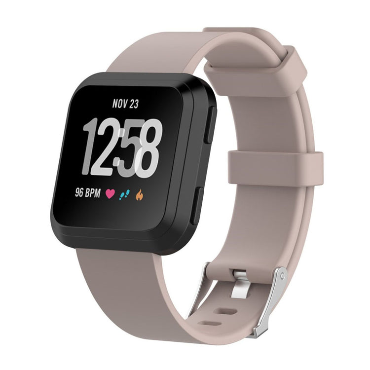 Helt vildt rart Fitbit Versa Plastik Rem - Brun#serie_8