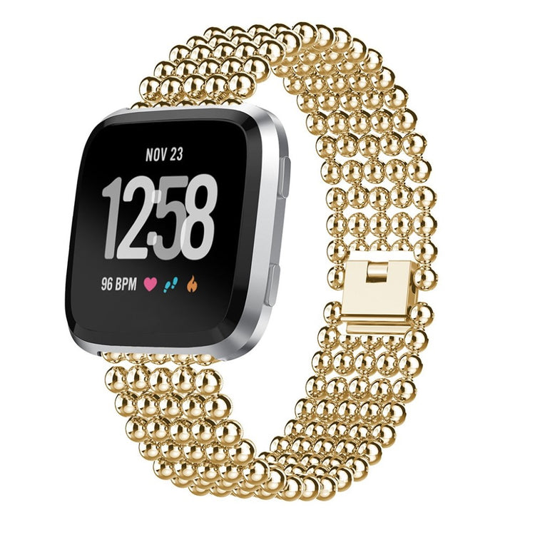 Mega smuk Fitbit Versa Metal Rem - Guld#serie_1