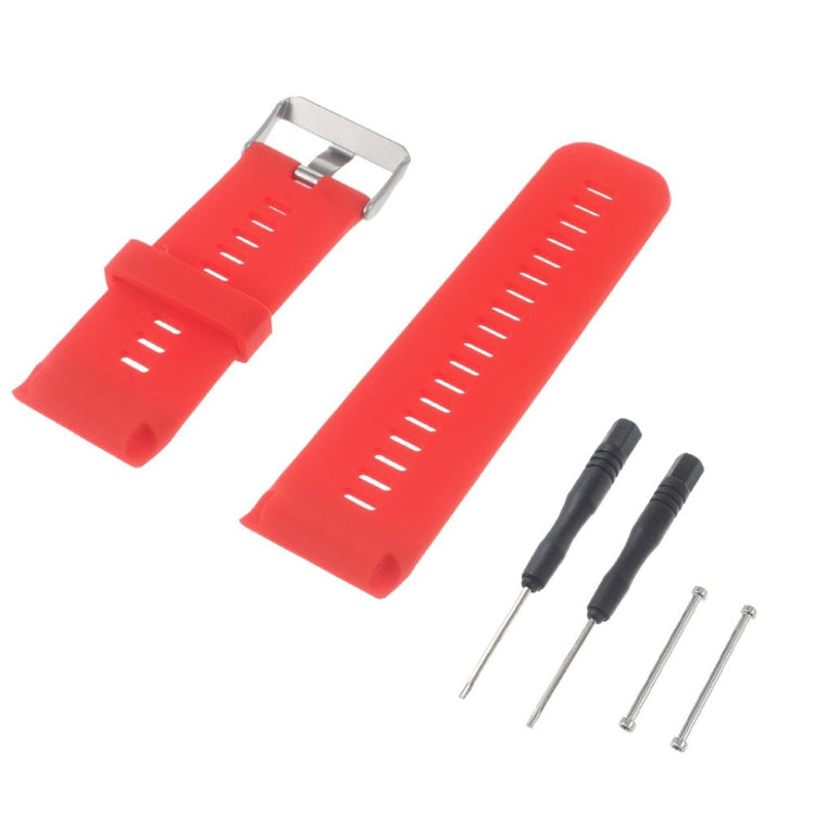 Holdbart Garmin Vivoactive HR Silikone Rem - Rød#serie_3