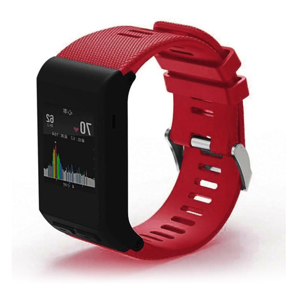 Rigtigt sejt Garmin Vivoactive HR Silikone Rem - Rød#serie_7
