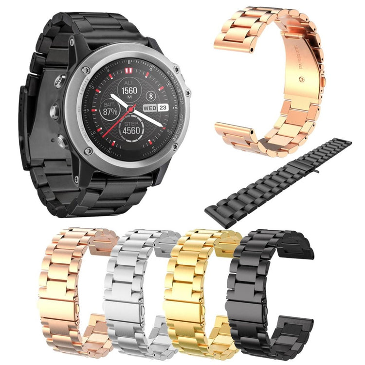Mega cool Garmin Fenix 3 Metal Rem - Sort#serie_4