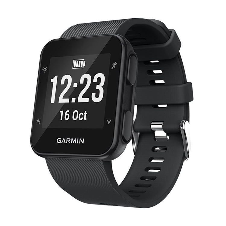 Rigtigt fed Garmin Forerunner 35 Silikone Rem - Sort#serie_8