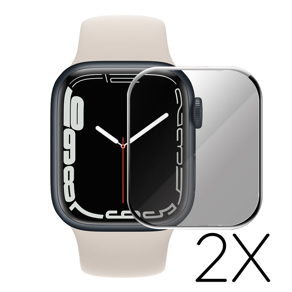 Apple Watch Series 7 41mm Hรฆrdet Glas Skรฆrmbeskytter - Gennemsigtig#serie_1