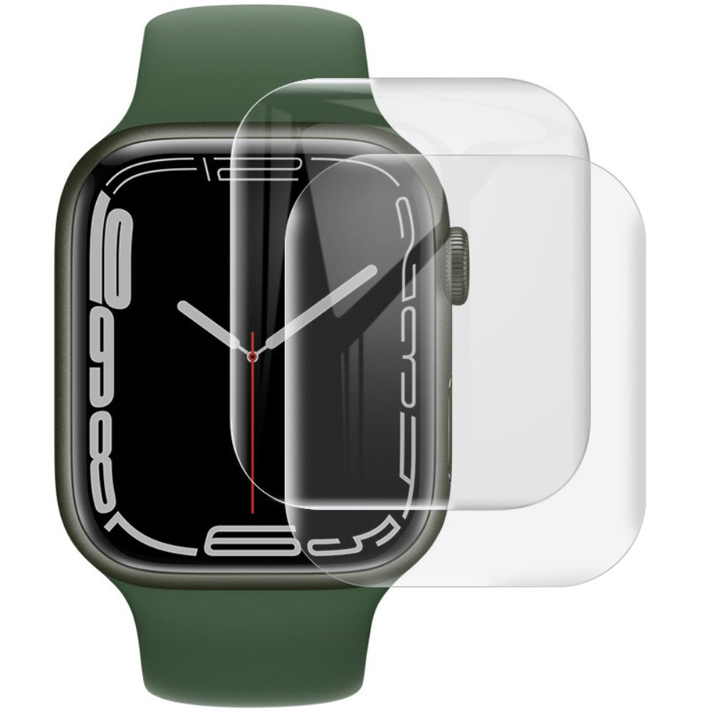 2stk Apple Watch Series 7 41mm Plastik Skรฆrmbeskytter - Gennemsigtig#serie_368
