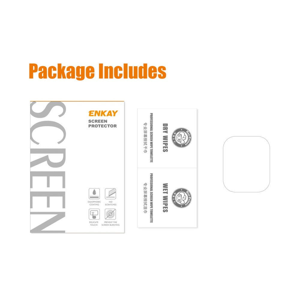 Apple Watch Series 7 45mm Plastik  3D Kurvet Skærmbeskytter - Gennemsigtig#serie_2