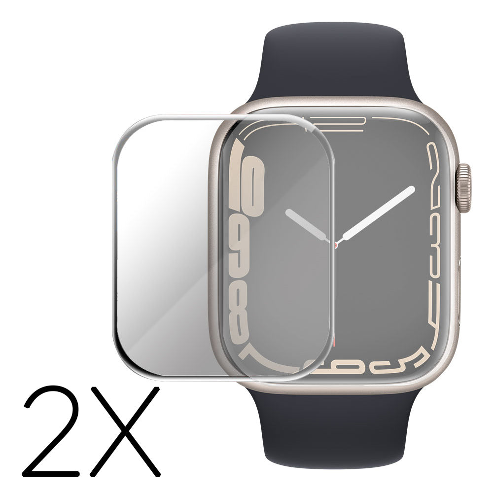 2stk Apple Watch Series 7 45mm Hรฆrdet Glas Skรฆrmbeskytter - Flerfarvet#serie_355