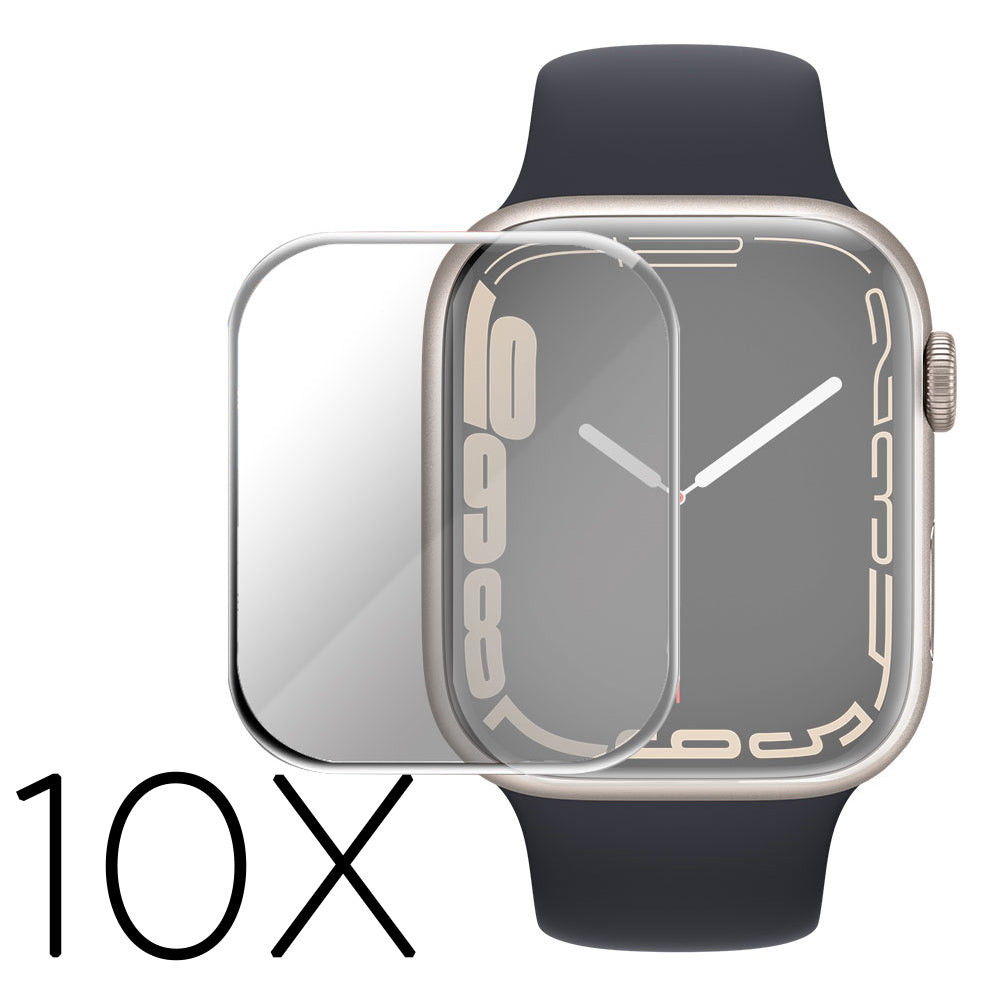 10stk Apple Watch Series 7 45mm Hรฆrdet Glas Skรฆrmbeskytter - Flerfarvet#serie_357