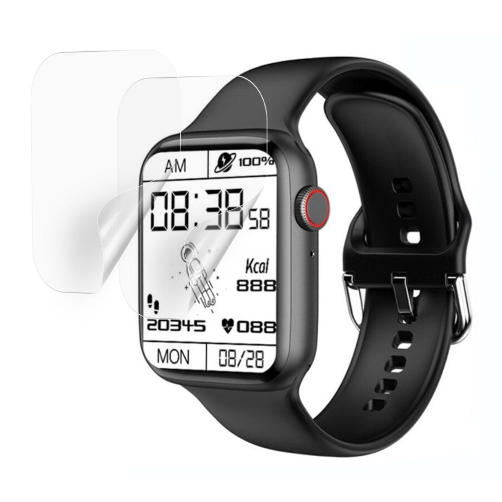 2stk Apple Watch Series 7 45mm Plastik Skรฆrmbeskytter - Gennemsigtig#serie_366