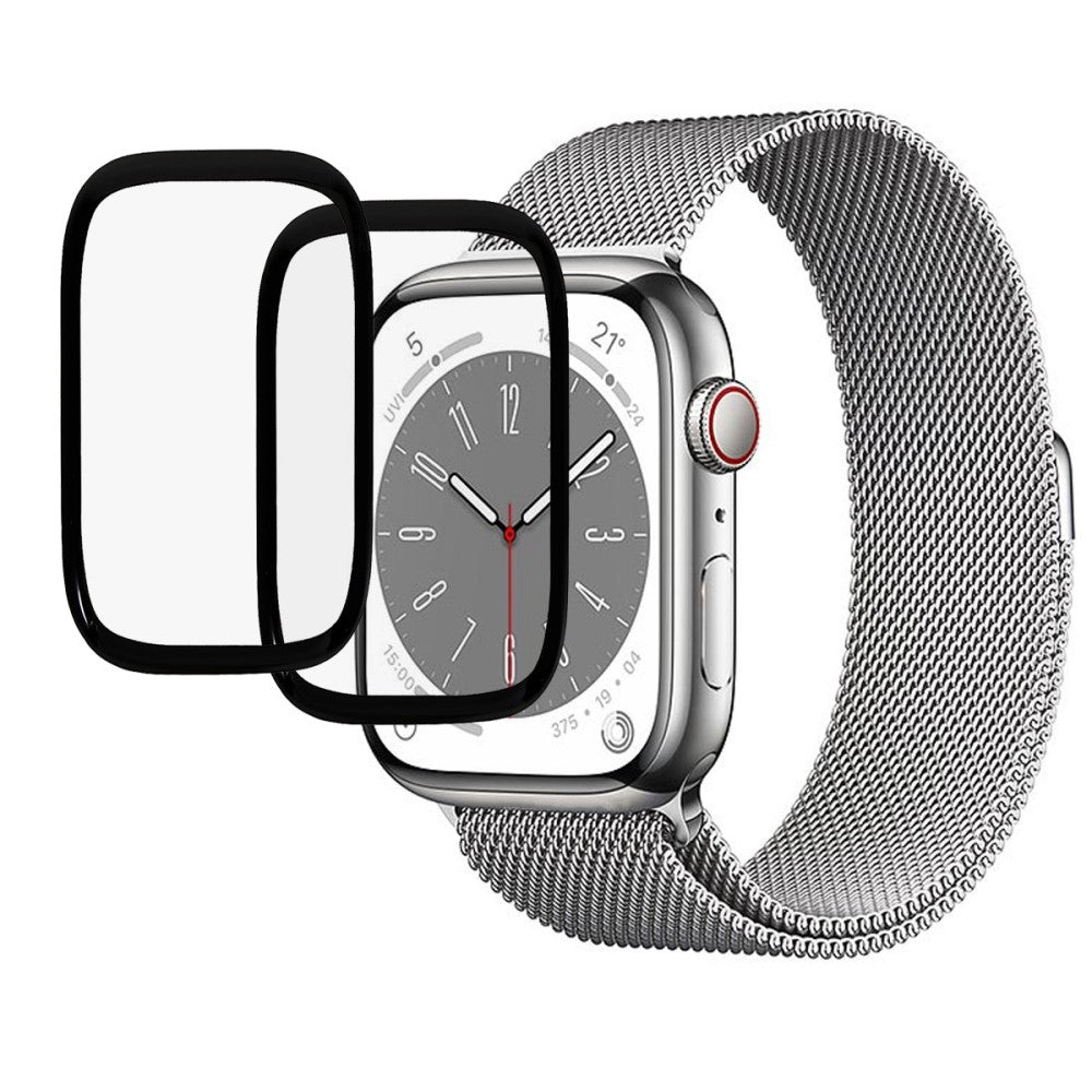 2stk Apple Watch Series 8 (41mm) / Apple Watch Series 7 41mm Plastik  HD Skรฆrmbeskytter - Gennemsigtig#serie_585