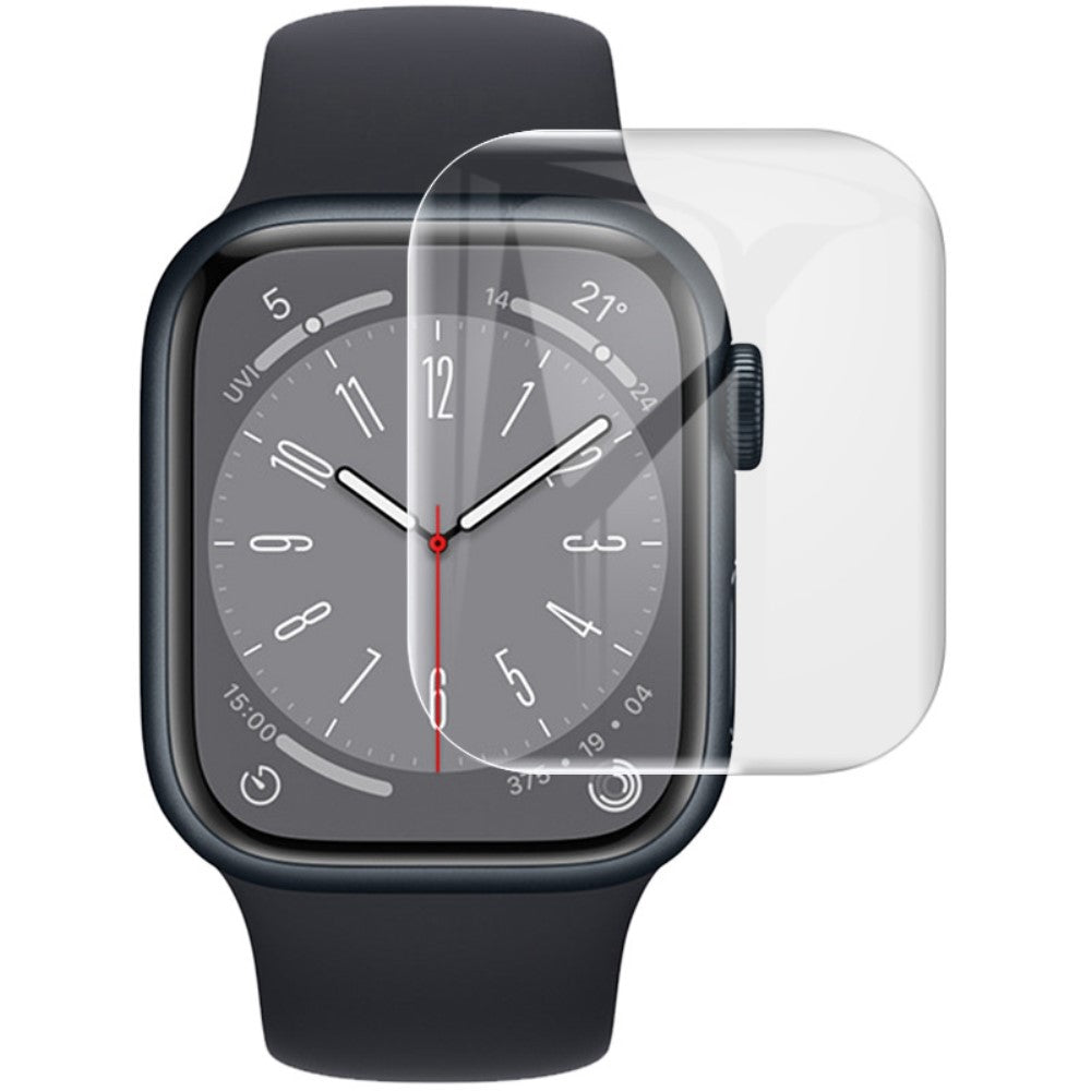 2stk Apple Watch Series 8 (41mm) / Apple Watch Series 7 41mm Silikone Skรฆrmbeskytter - Gennemsigtig#serie_614