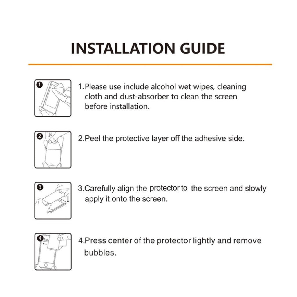 Universal Apple Plastik Skærmbeskytter - Sort#serie_1