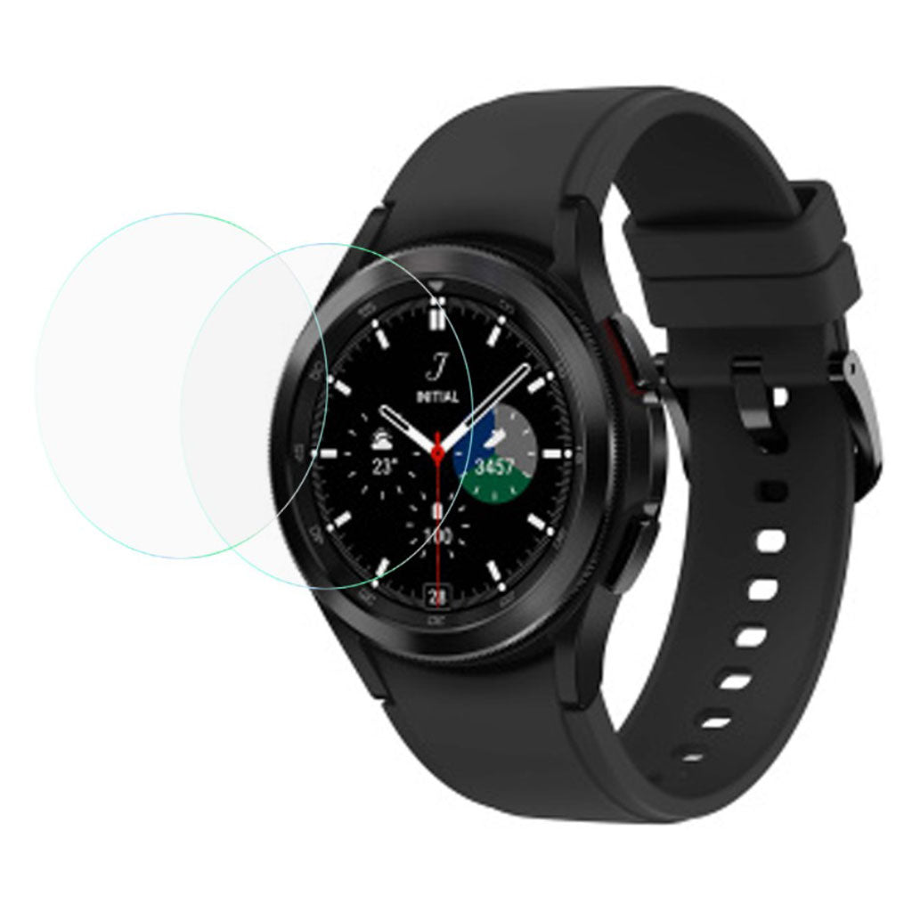 2stk Samsung Galaxy Watch 4 Classic (46mm) Hรฆrdet Glas Skรฆrmbeskytter - Gennemsigtig#serie_542