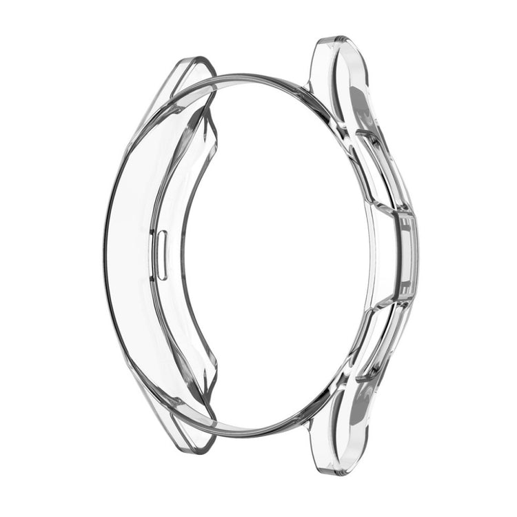 Alle Tiders Samsung Galaxy Watch 4 Classic (46mm) Cover med Skærmbeskytter i Silikone og Hærdet Glas - Gennemsigtig#serie_547