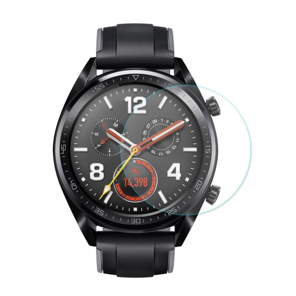 Huawei Watch GT Hรฆrdet Glas Skรฆrmbeskytter - Gennemsigtig#serie_175
