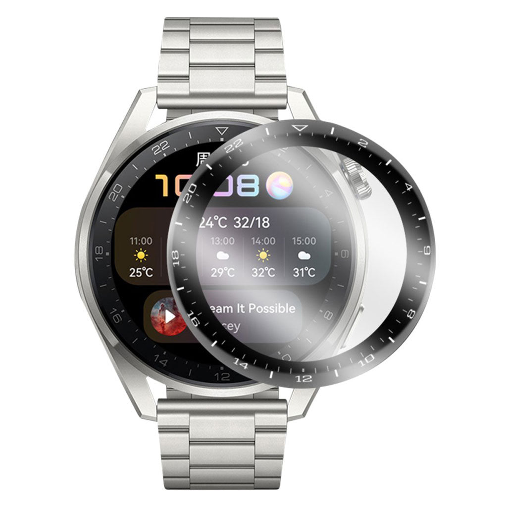 Huawei Watch 3 Pro Hรฆrdet Glas  9H Skรฆrmbeskytter - Gennemsigtig#serie_290