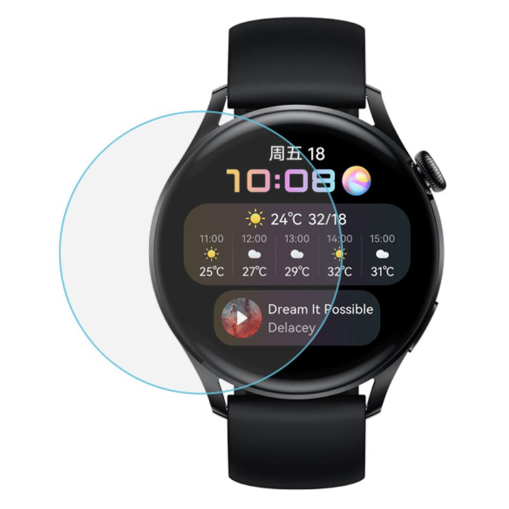 Huawei Watch 3 Plastik Skรฆrmbeskytter - Gennemsigtig#serie_276