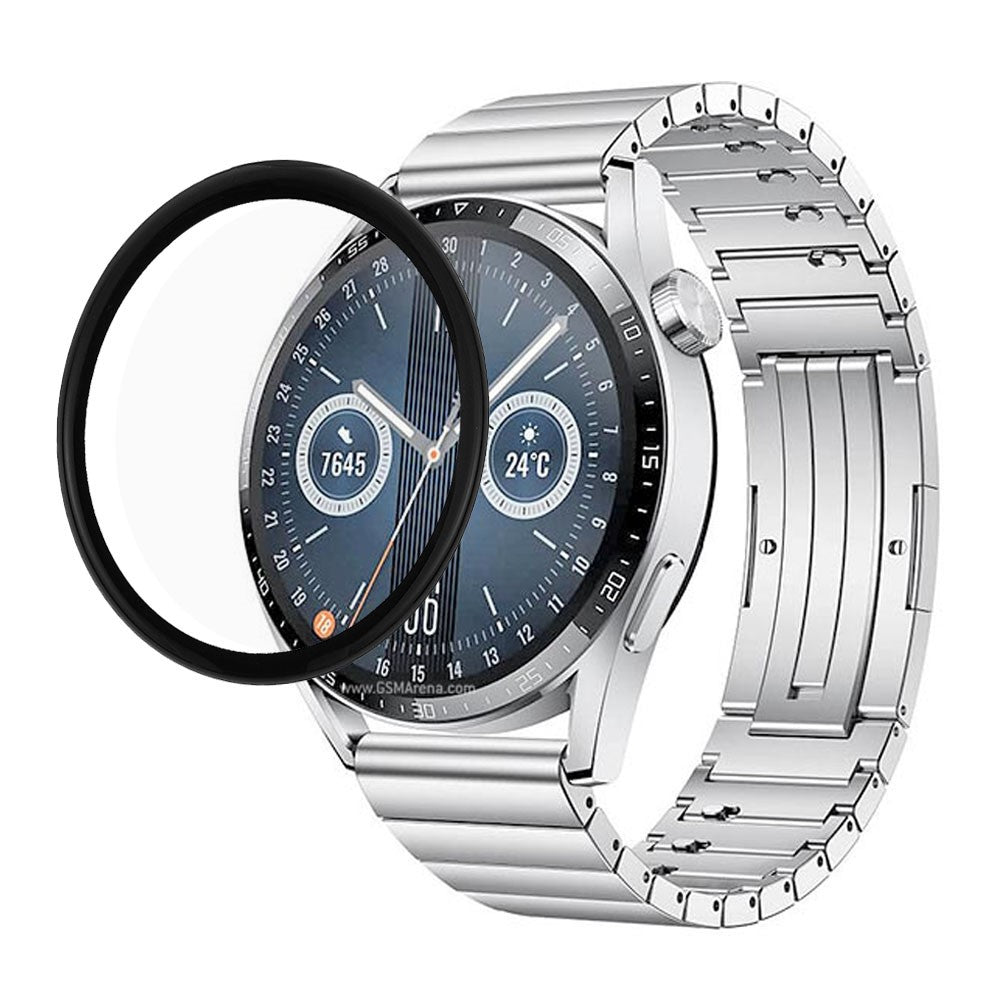 Huawei Watch GT 3 (42mm) Plastik  3D Kurvet Skรฆrmbeskytter - Gennemsigtig#serie_329