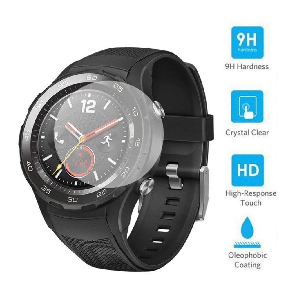 Huawei Watch 2 Pro Hรฆrdet Glas Skรฆrmbeskytter - Gennemsigtig#serie_153