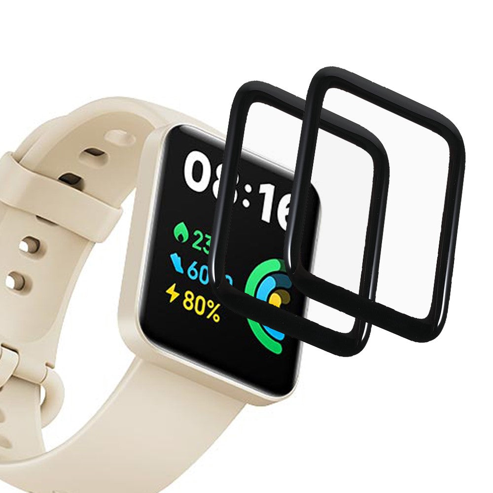 2stk Xiaomi Redmi Watch 2 Lite Plastik Skรฆrmbeskytter - Gennemsigtig#serie_135