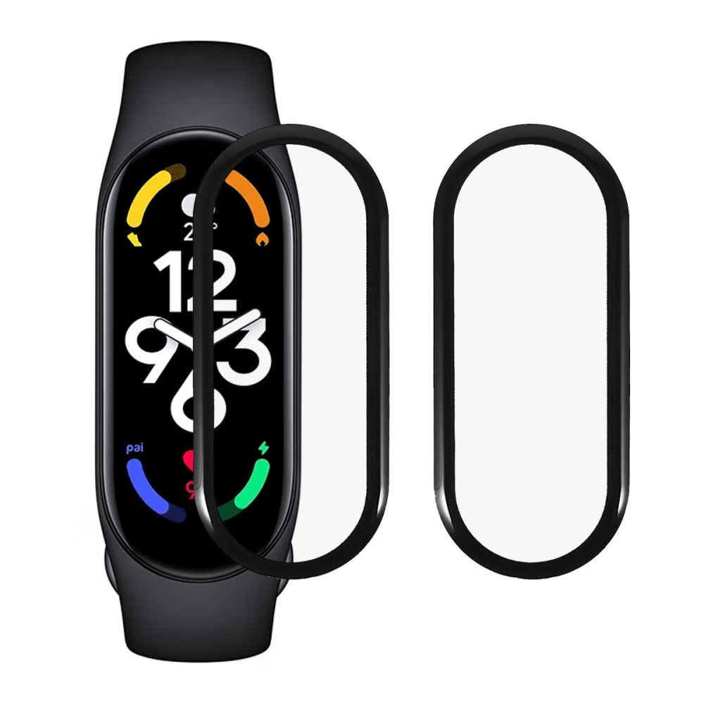 2stk Xiaomi Mi Band 7 Plastik Skรฆrmbeskytter - Gennemsigtig#serie_323