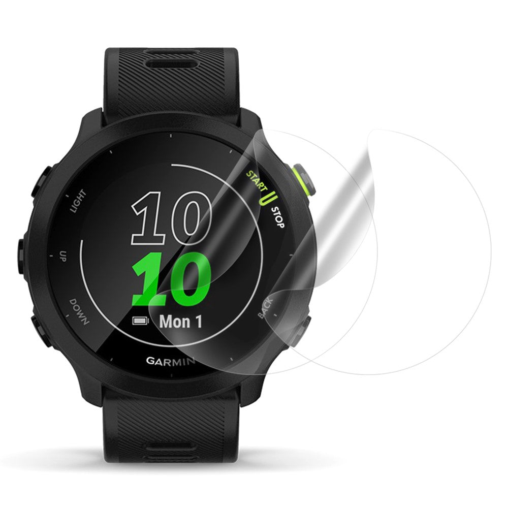 2stk Garmin Forerunner 158 Plastik  HD Skรฆrmbeskytter - Gennemsigtig#serie_174