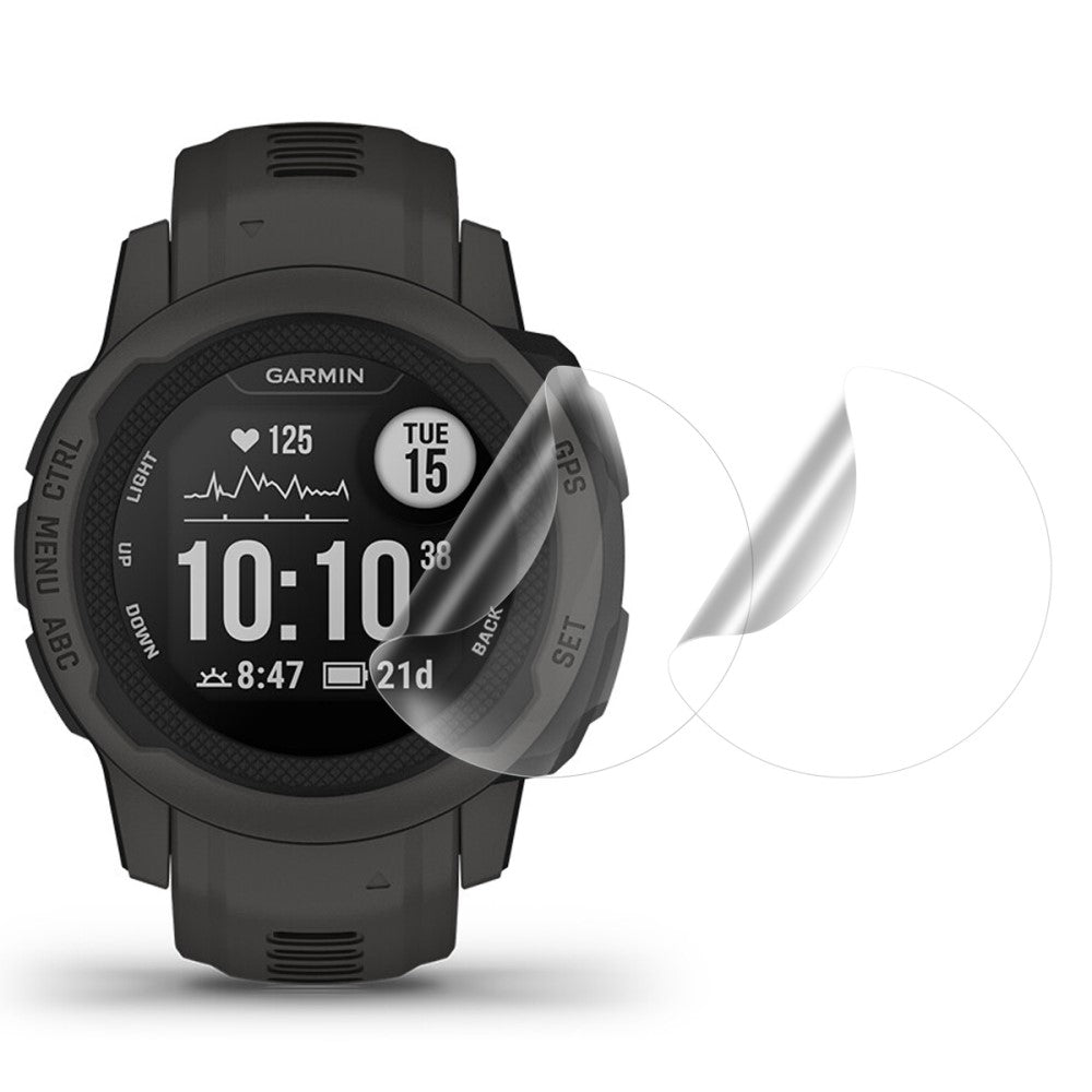 2stk Garmin Instinct 2S Plastik Skรฆrmbeskytter - Gennemsigtig#serie_160