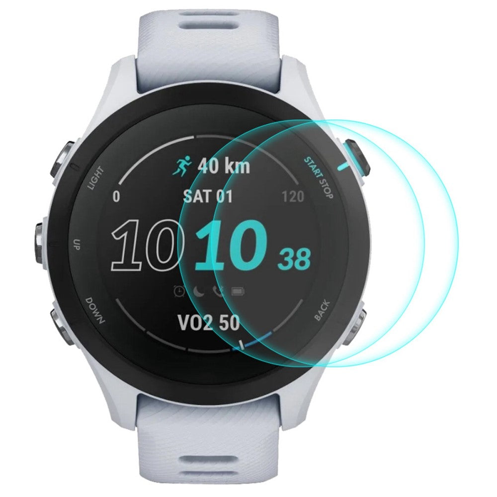 2stk Garmin Forerunner 255S Silikone Skรฆrmbeskytter - Gennemsigtig#serie_225