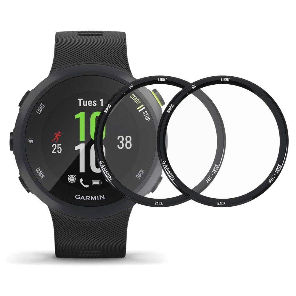 2stk Garmin Forerunner 45S Plastik Skรฆrmbeskytter - Gennemsigtig#serie_185