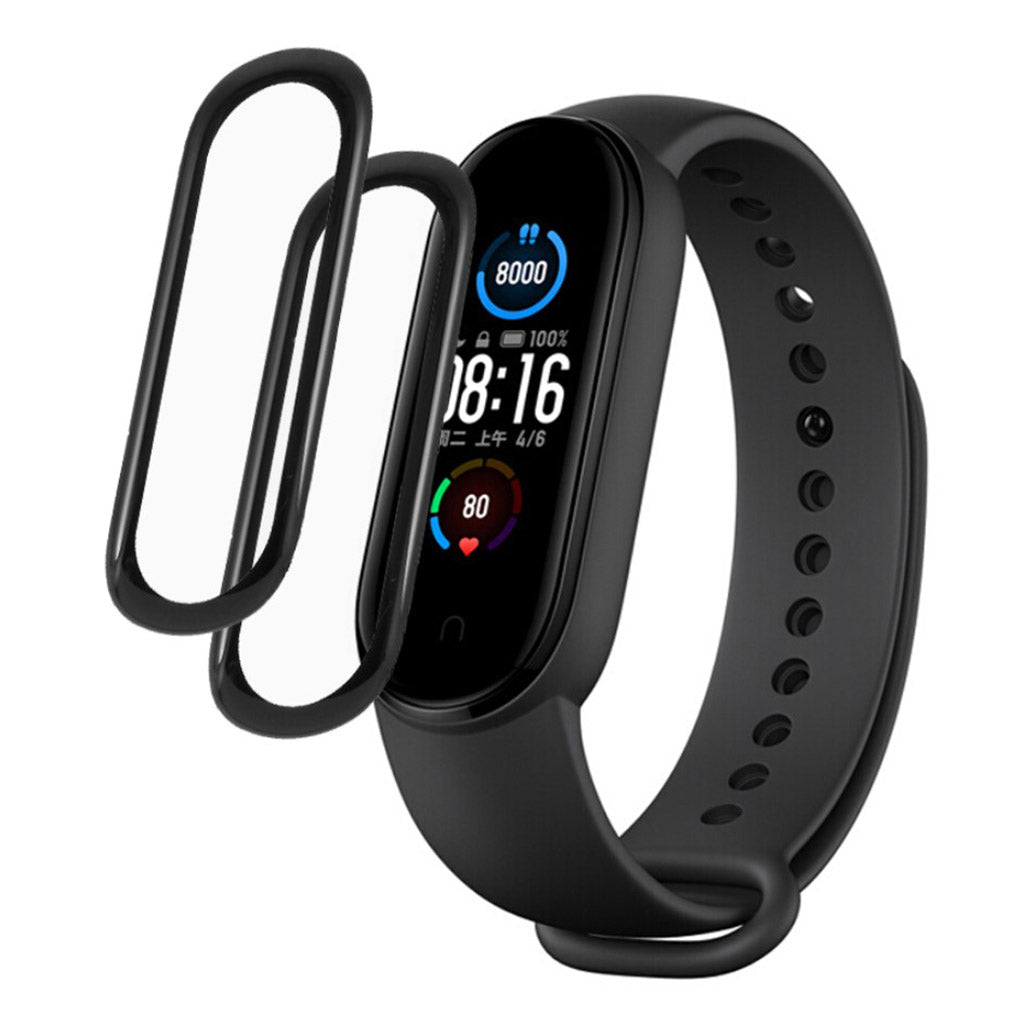 2stk Amazfit Band 5 Plastik Skærmbeskytter - Gennemsigtig#serie_1