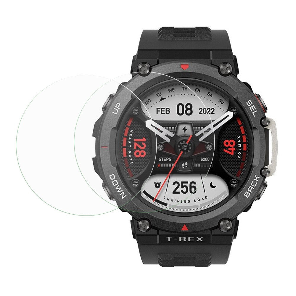 2stk Amazfit T-Rex 2 Hรฆrdet Glas  HD Skรฆrmbeskytter - Gennemsigtig#serie_3