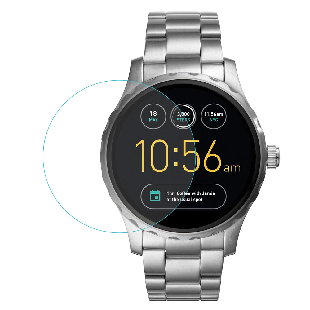 Fossil Q Marshal Gen 2 Plastik  HD Skรฆrmbeskytter - Gennemsigtig#serie_1