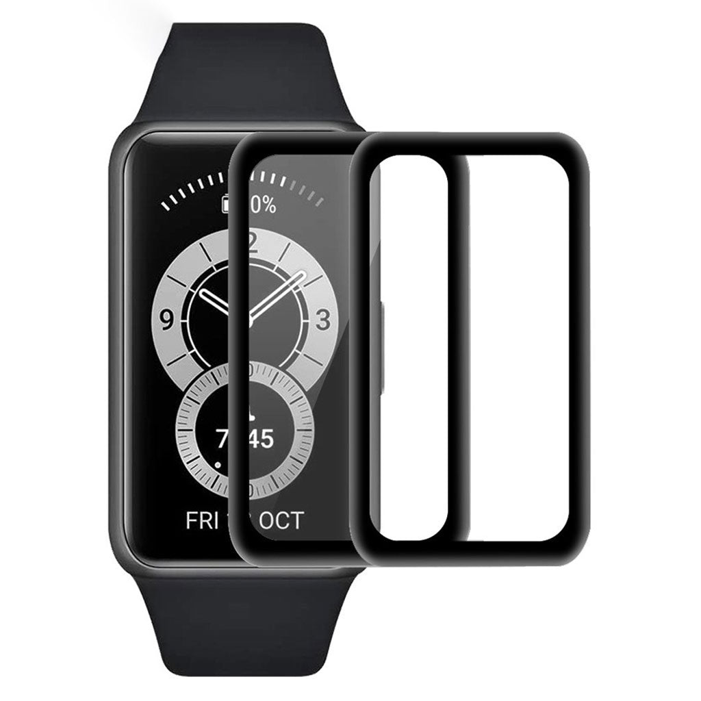 2stk Honor Band 6 Plastik  3D Kurvet Skรฆrmbeskytter - Gennemsigtig#serie_3