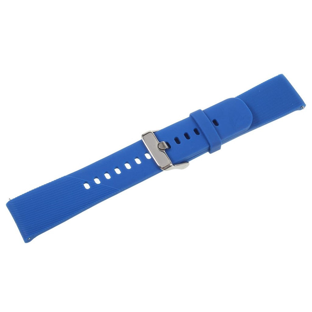 Helt vildt nydelig 20mm Silikone Rem - Blå#serie_1