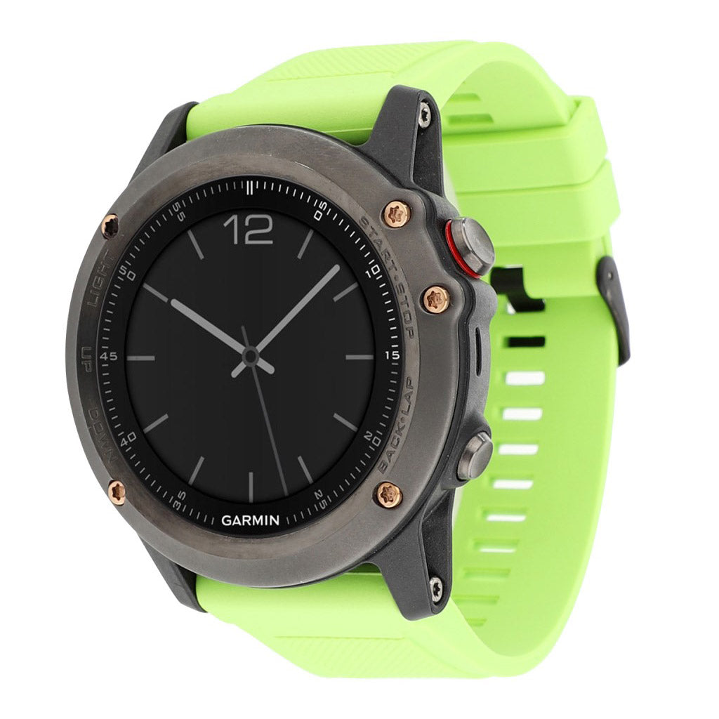 Garmin Fenix 3 / 3 HR / 5X silicone watch band - Green#serie_6