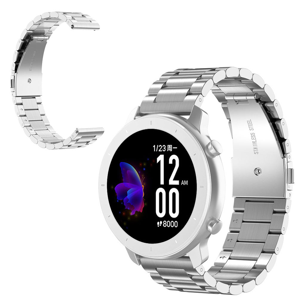 20mm Universal glistening stainless steel  watch strap - Silver#serie_4