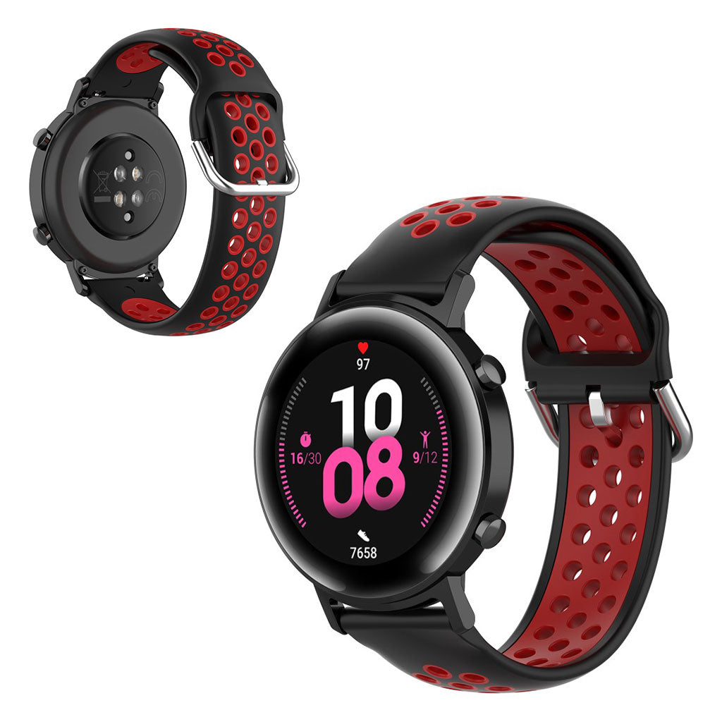 Honor MagicWatch 2 42mm / Huawei Watch GT2 42mm dual color watch band - Black / Red#serie_2