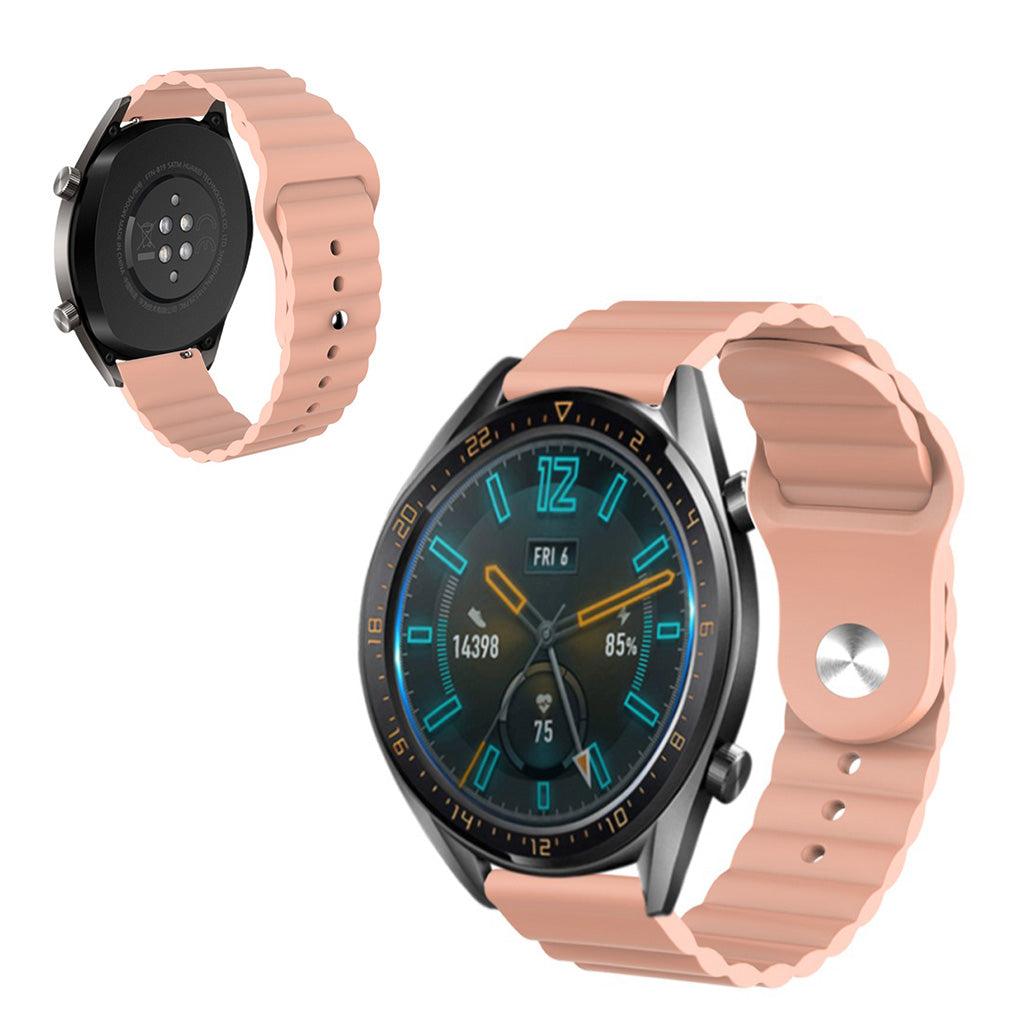 22mm Universal simple silicone watch band - Light Pink#serie_4