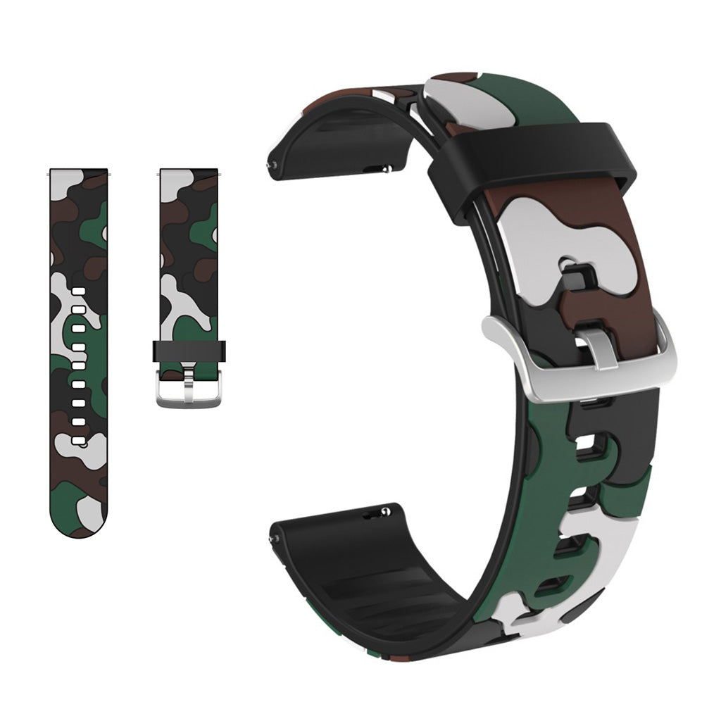 Amazfit Youth / Huawei Watch GT 2 42mm camouflage silicone watch band - Camouflage#serie_5