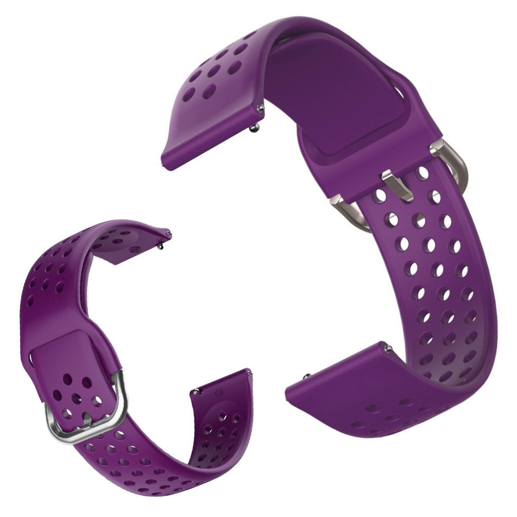 Silicone Watchband for Amazfit Youth and Huawei Watch GT 2 42mm - Purple#serie_15