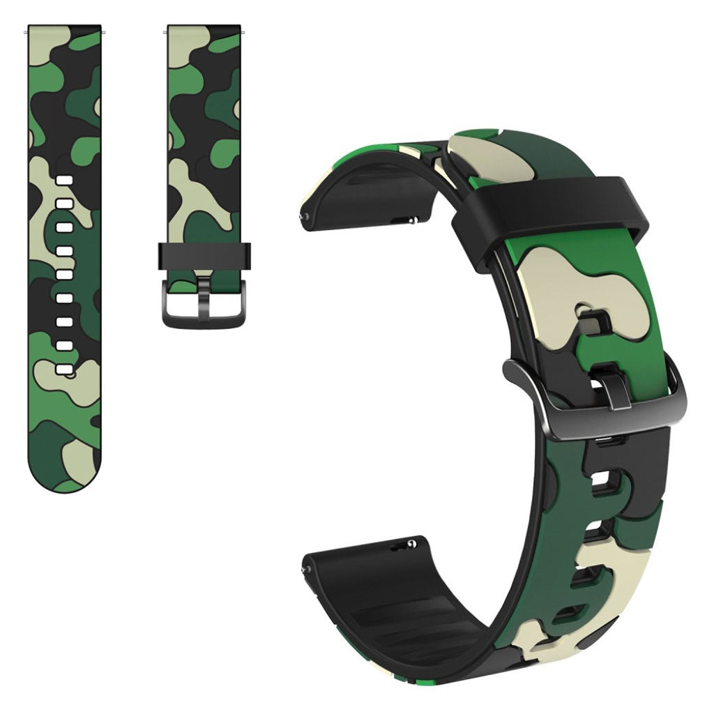 20mm Universal camouflage themed watch strap - Green#serie_2