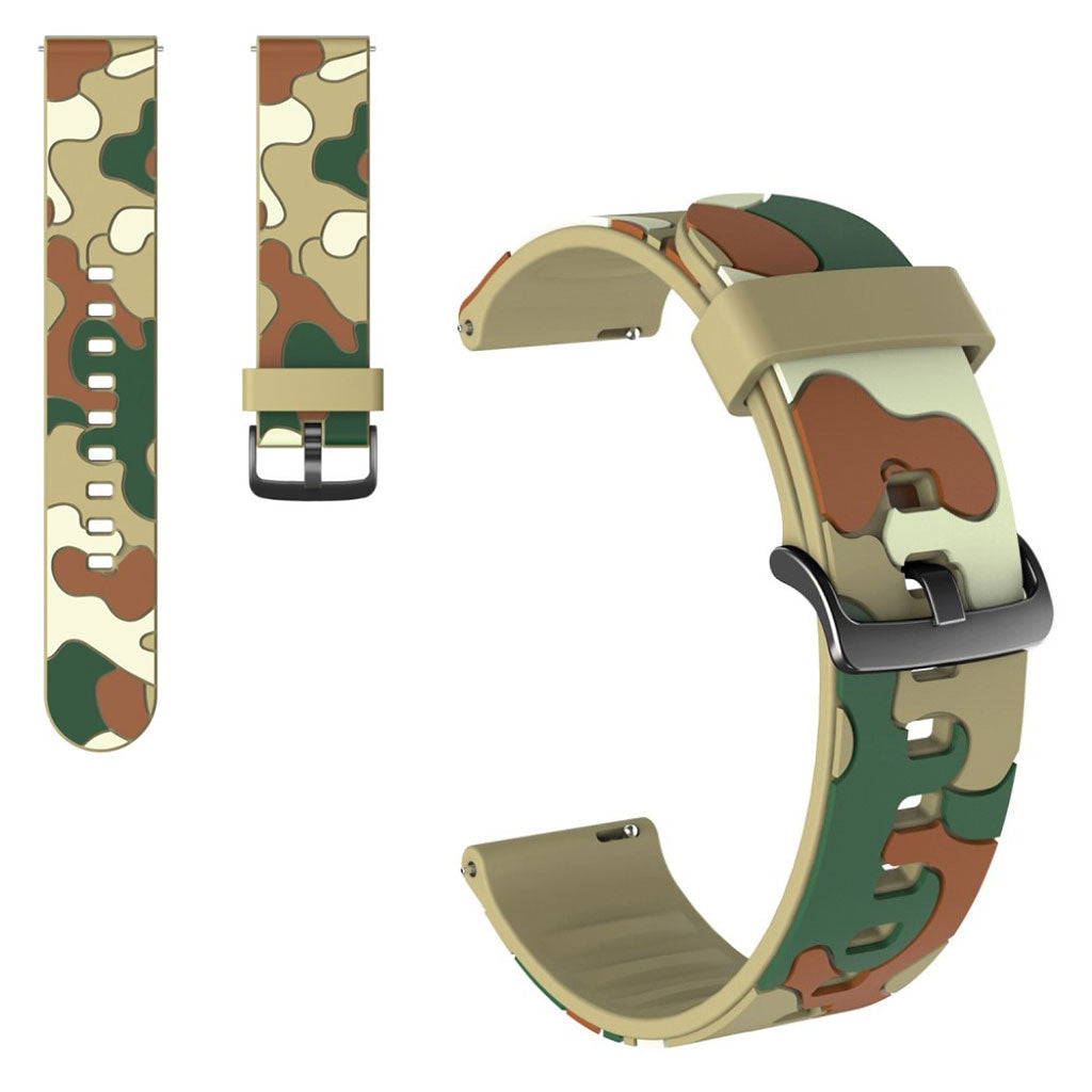 20mm Universal camouflage themed watch strap - Khaki#serie_7