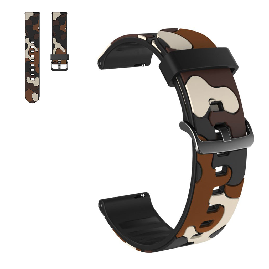 Camouflage theme watch band for your Huawei and Amazfit watch - Brown#serie_6