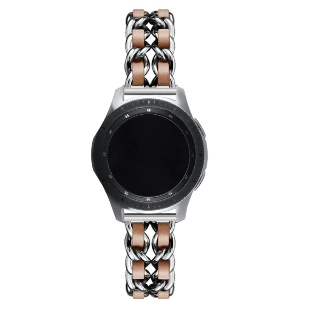 Rigtigt nydelig Universal Metal og Kunstlæder Rem - Sølv#serie_10